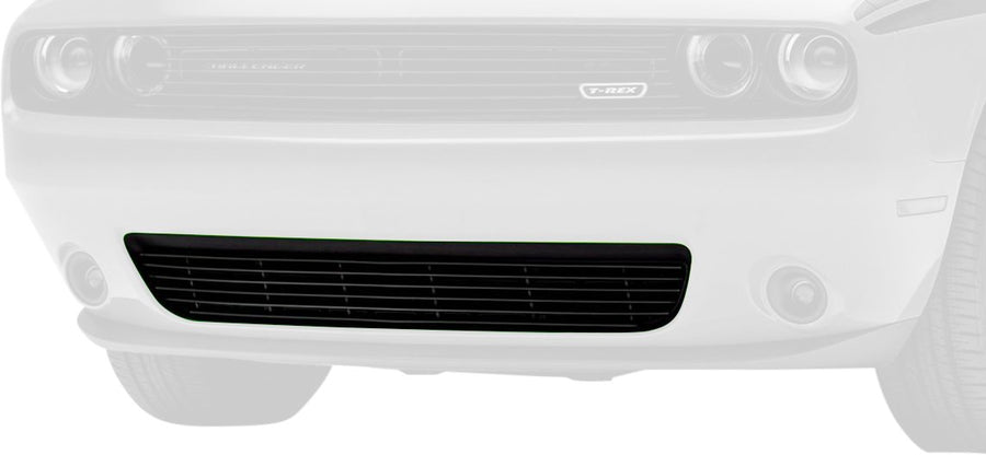 2015-2022 Challenger T-Rex Grilles Laser Billet Grille, Black, 1 Pc, Overlay - PN #6214181