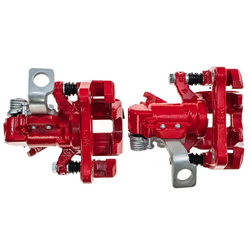 Power Stop Pair of High-Temp Red Powder Coated Rear Calipers S1556