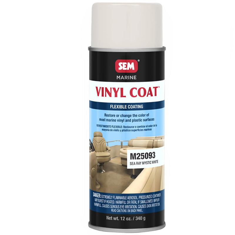 SEM Sea Ray M25093 Mystic White Marine Vinyl Coat - 12 oz. Package may vary