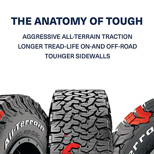 All Terrain BFGoodrich T/A KO2 Radial Car Tire for Light Trucks, SUVs, and Crossovers, LT265/65R17/E 120/117S