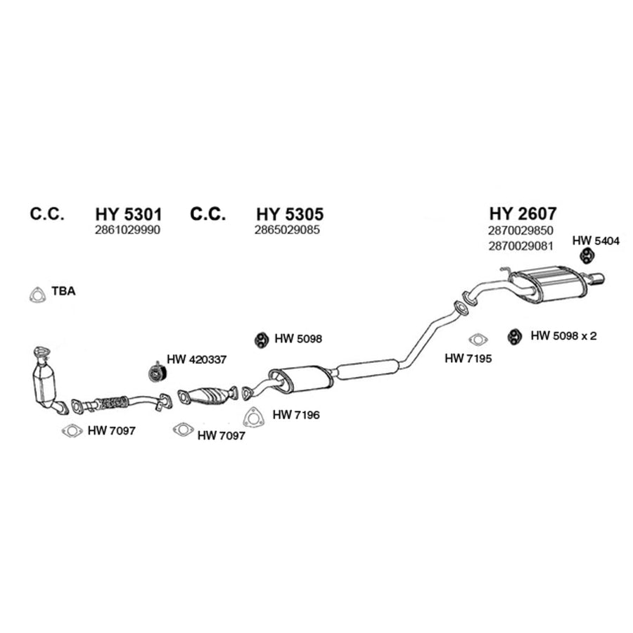 HW7195 Exhaust Flange Gasket nobrandname