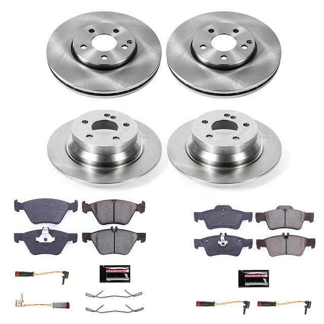 Power Stop KOE4511 Replacement Brake Kit-OE Front and Rear Brake Rotors & Ceramic Pads For Mercedes-Benz E320 2004-2005 [Model Specific]