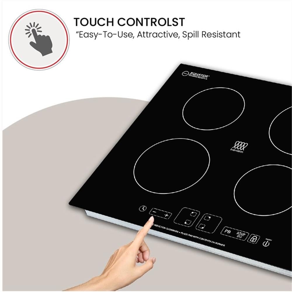 Equator 220V - Advanced Appliances 24" Built in Induction Cooktop 4 Burner