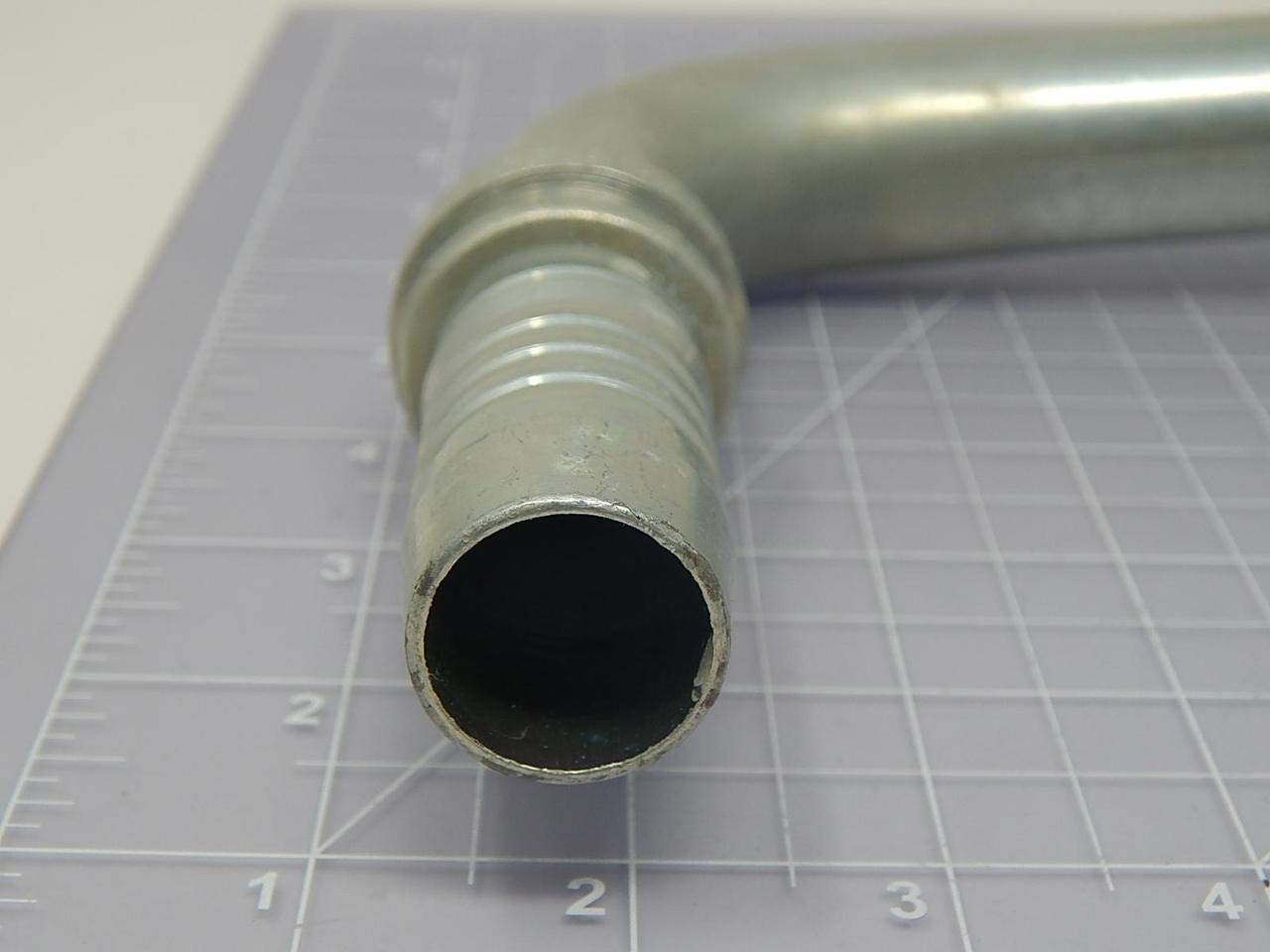 GlobalSpiral Couplings Gates 16GS-16FLH90-120, Code 62 O-Ring Flange Heavy, Zinc Plated Carbon Steel, 5.28", 90° Bent Tube, 1" ID
