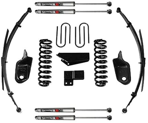 Suspension Lift Kit w/Shock Skyjacker 186PKS-M w/Shock M95 Performance Shocks 6 in. Lift Incl. Front/Rear Springs Brackets Rear U Bolt Kit