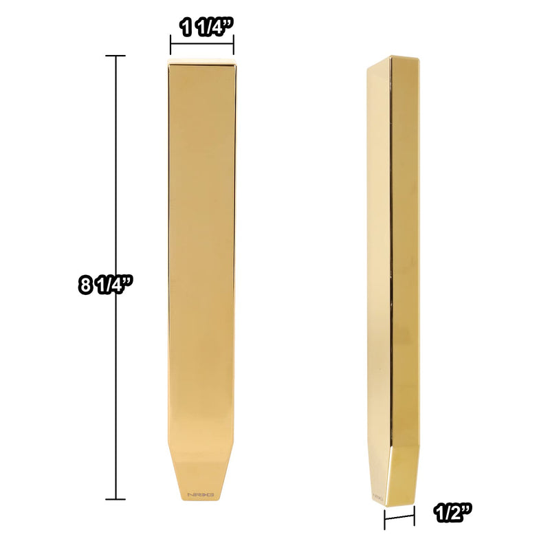 NRG Innovations M12 X 1.25 SK-600CG-12125 Aluminum Weighted Monolith Shift Knob, Chrome Gold