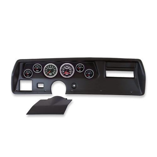 AUTO METER Direct Fit Dash Kit 2136-12, Chevelle/Elcamino/Malibu 70-72, RPM/Mph/Fuel/Oilp/Wtmp/Volt, Sport-Comp Ii