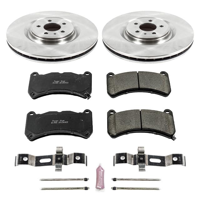 Power Stop KOE6400 Front Replacement Brake Kit-OE Brake Rotors & Ceramic Brake Pads For Ford Mustang 2013-2014 [Model Specific]