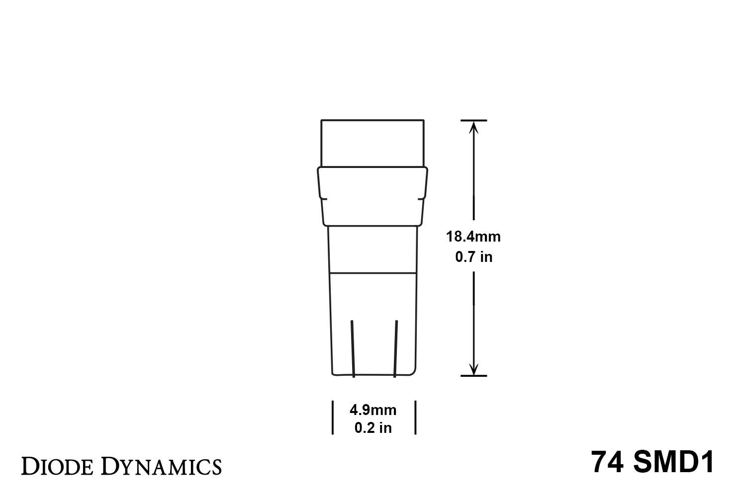 74 SMD1 Diode Dynamics LED Bulbs (Pair), Amber