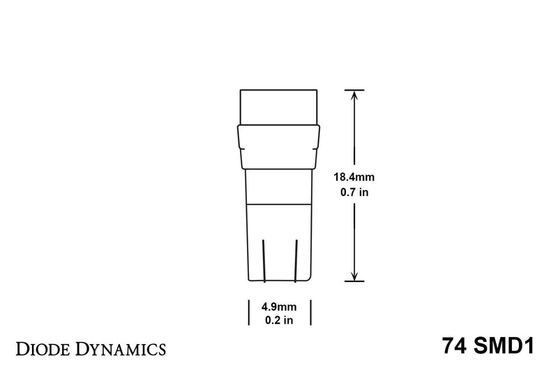 74 SMD1 Diode Dynamics LED Bulbs (Pair), Amber