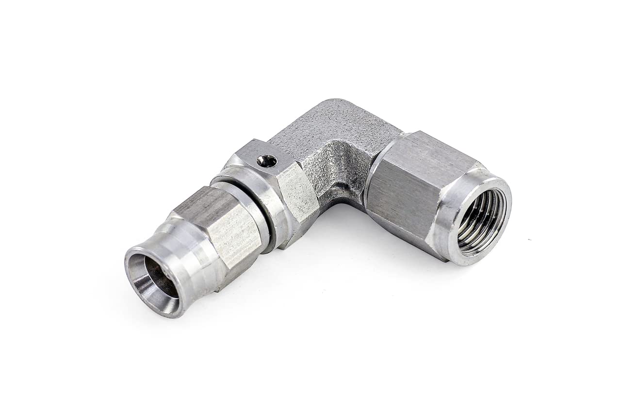 90 Degree HPS Performance -3 Stainless Steel AN Hose End, 350-9003SS