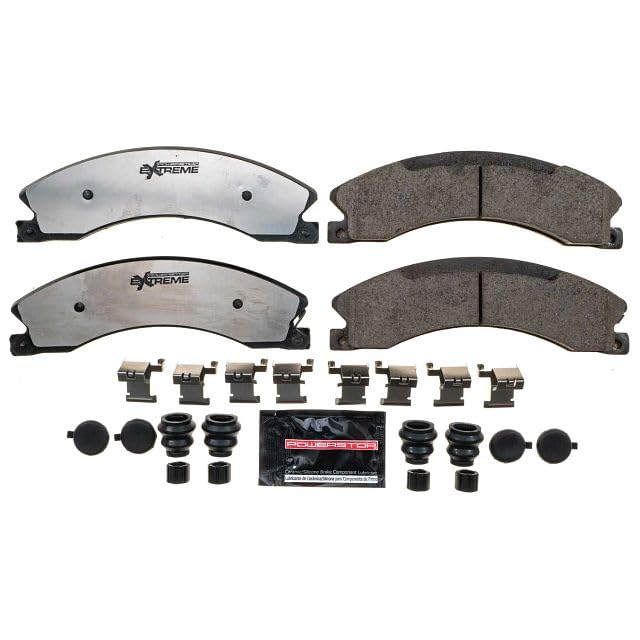 Power Stop Z36-1565 Front OR Rear Carbon-Fiber Ceramic Brake Pads Truck and Tow For Chevy Silverado 2500HD 3500HD | GMC Sierra 2500HD 3500HD | NV1500 NV2500 NV3500 Titan XD