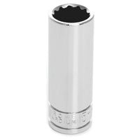 W38715 Performance Tool 3/8-Inch Drive 12-Point Socket, 15mm