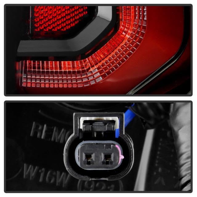 Chevy Silverado 19-23 1500/2500 (Fit Halogen Model only) Spyder LED Tail Lights w/Harness - Black