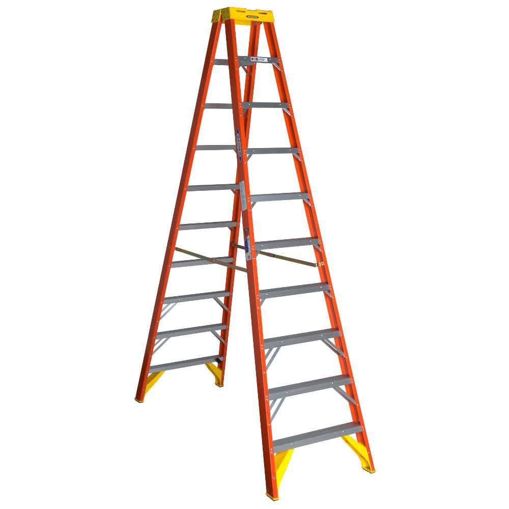 Twin Werner Step Ladder, Fiberglass (T6210)