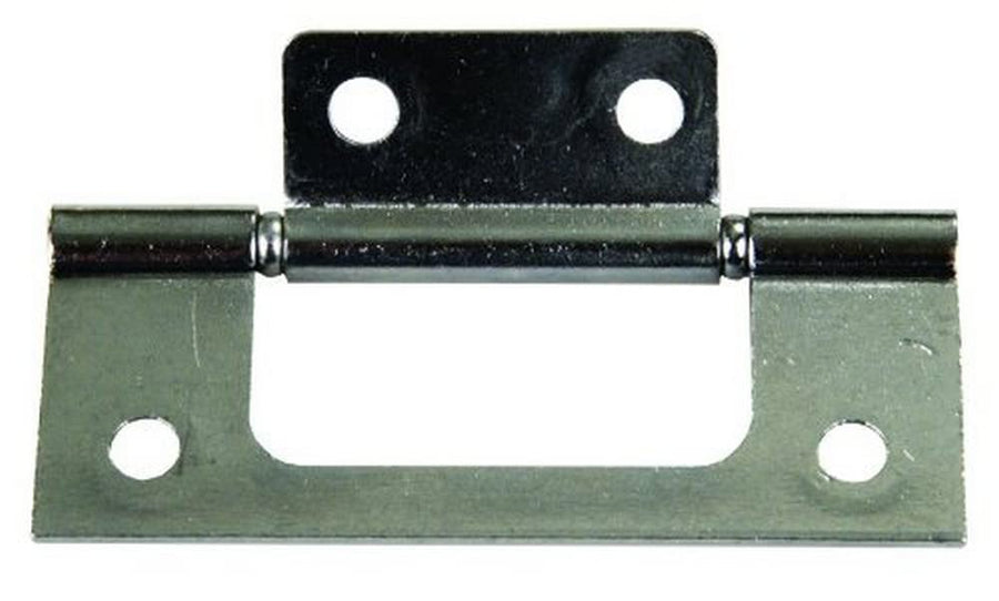 Non-Mortise JR Products Hinge - Chrome 70645