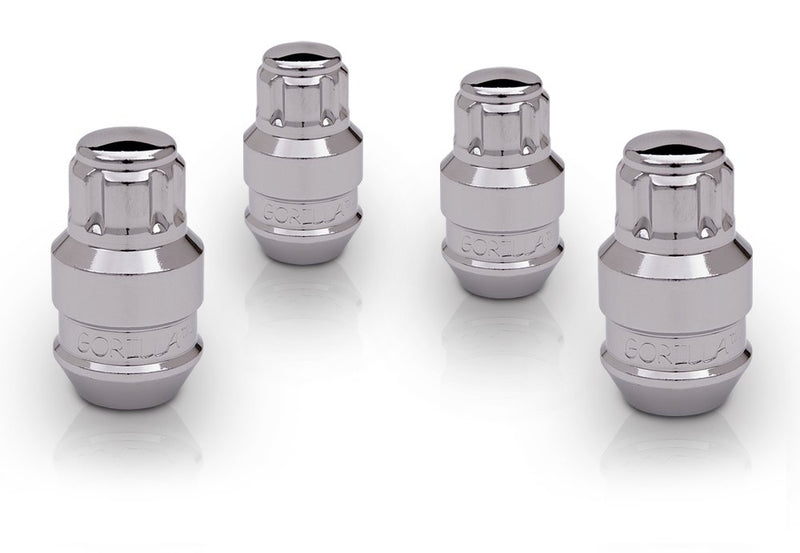 Gorilla 61641N Automotive Chrome Acorn Gorilla Guard II Wheel Locks - Set of 4 (14mm x 1.50 Thread Size)