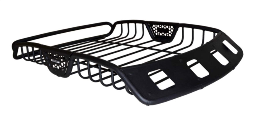 SR40 Roof Rack Go Rhino - Tubular Rack w/ 4x Light Mount Openings & Cross Bar Clamps | Mild Steel, Textured Black, L: 60" x W: 40" x H: 6" | 59047T