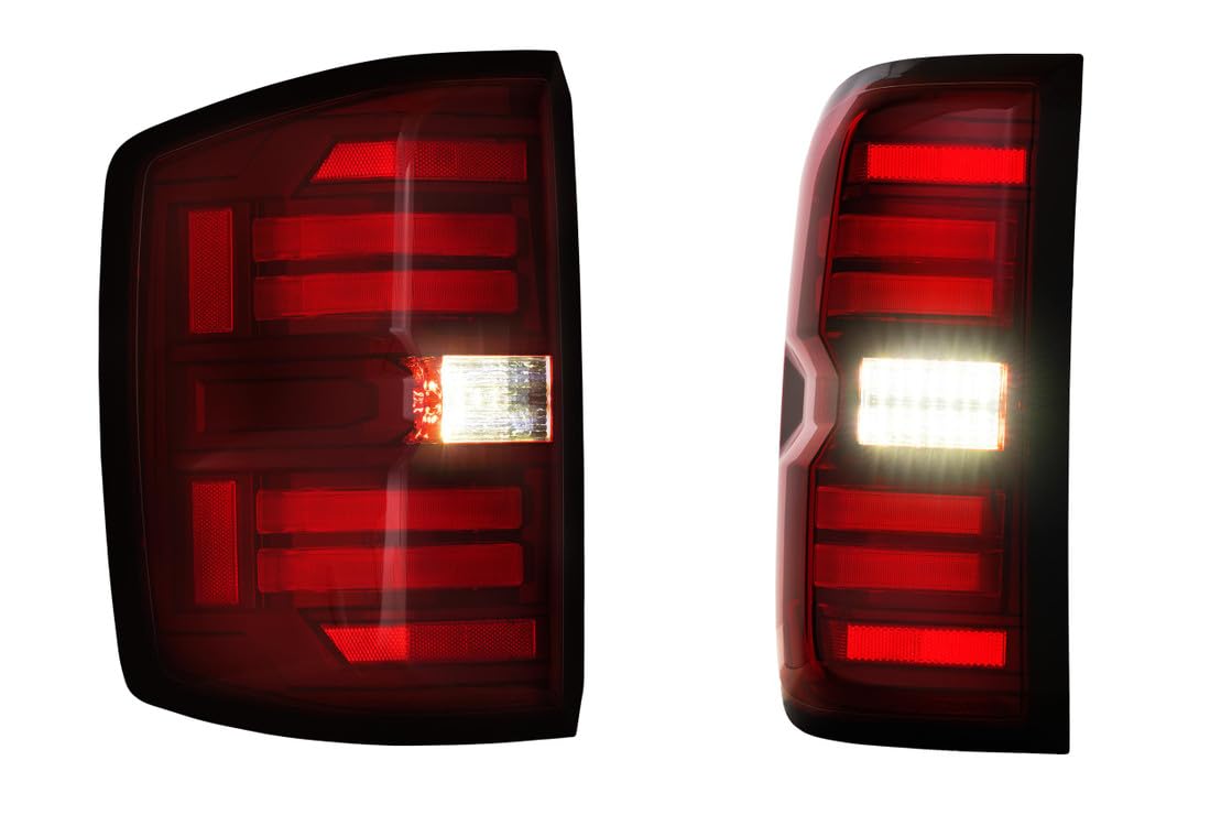 Morimoto XB LED Taillights Plug and Play fits Chevrolet Silverado 2014-2019 LED Taillight Assemblies (Red)