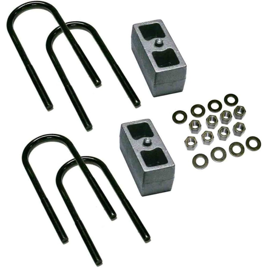 SUPERLIFT SUSPENSION RealTruck 3" Block Kit for Ford F-250 | Rear Lift Blocks, U-Bolts, & Hardware | 1438 | Fits 1978-1997 Ford F-250 4WD