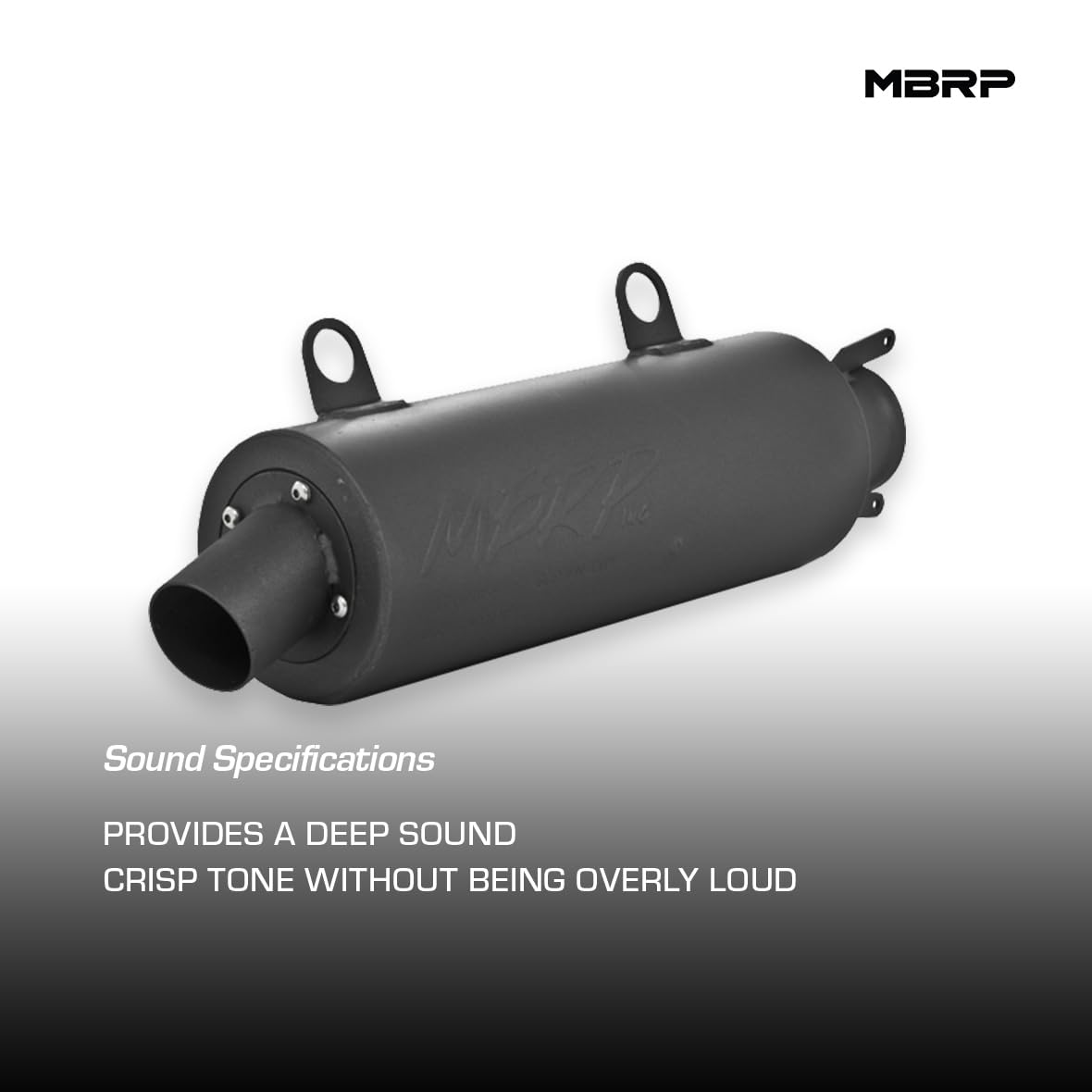 Slip-On MBRP AT-6508SP Combo Exhaust with Sport Muffler – Compatible with Polaris Scrambler 500 (2000–2011 4x4 / 2001–2006 2x4) – Stainless Steel ATV Exhaust Silencer