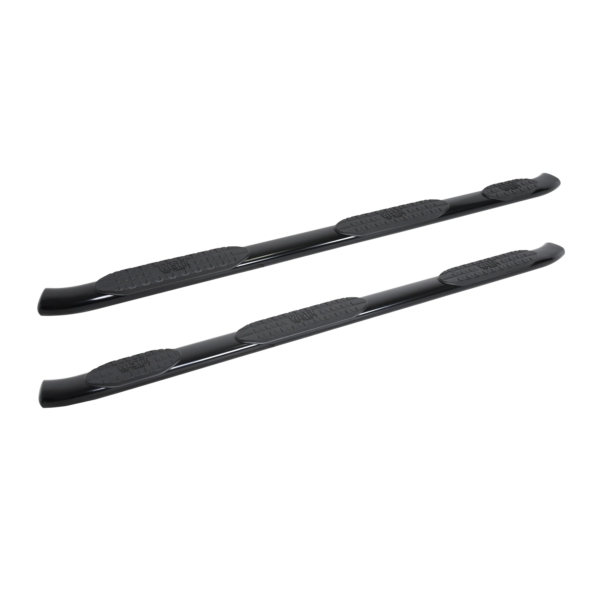 Westin PRO TRAXX 5 Oval Wheel to Wheel Nerf Bars fits 2019-2025 Silverado Sierra 1500 Crew Cab 6'5" Bed (Exc 2019 Silverado LD/Sierra 1500 Limited) Black Pair