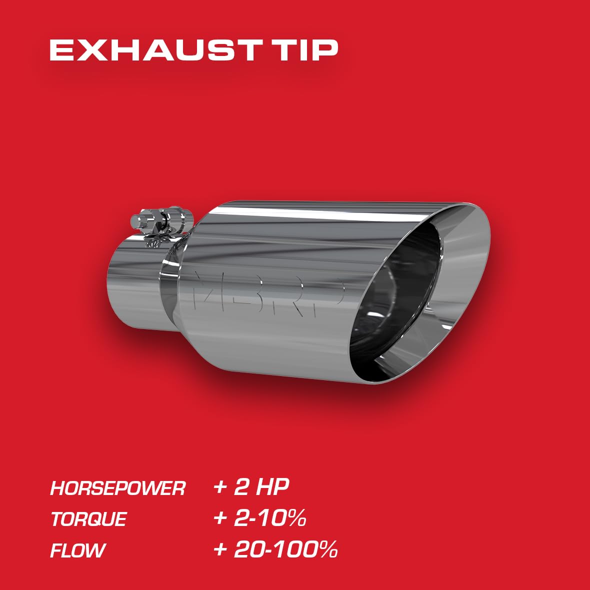 Exhaust Tip MBRP T5161 (4.5" O.D., Dual Wall Angle Rolled End, 2.5" Inlet 11" in length)