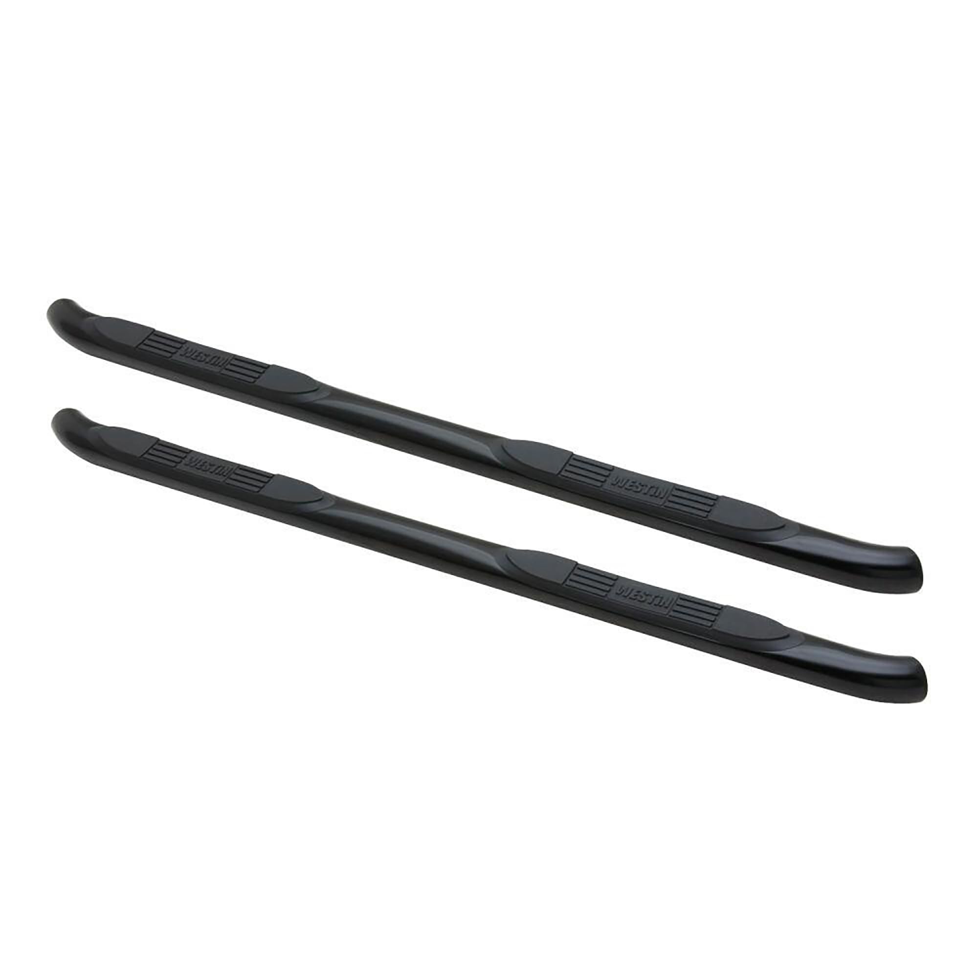 Westin E-Series 23-2405 3 Round Nerf Bars fits 2004-2006 Tundra Double Cab Black Pair