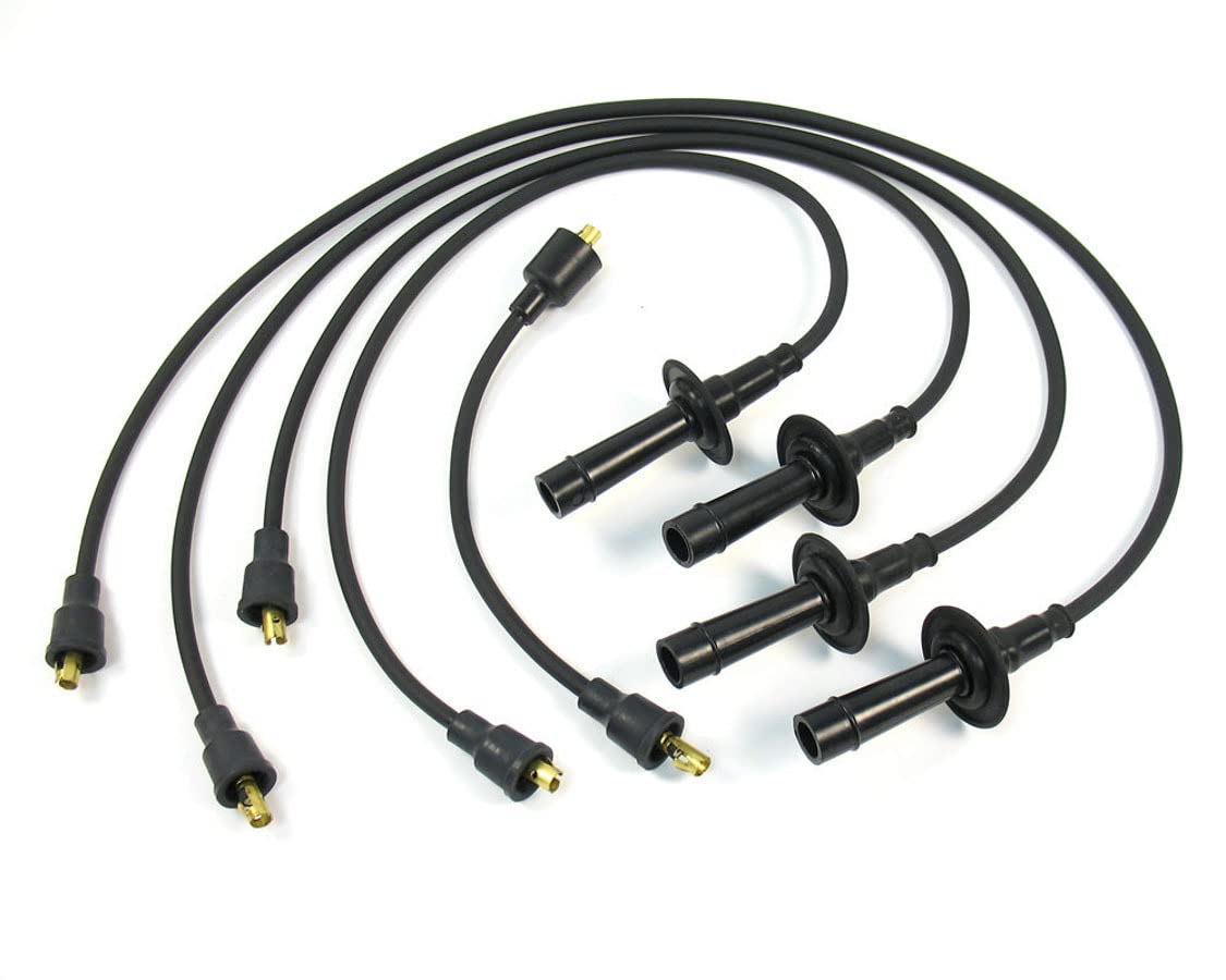Black Pertronix 704101 Flame-Thrower Custom Fit 4 Cylinder Spark Plug Wire