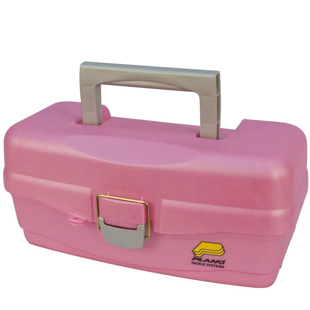 Plano Tackle Box One Tray (Pink), Premium Tackle Storage, Multi, One Size (500089)