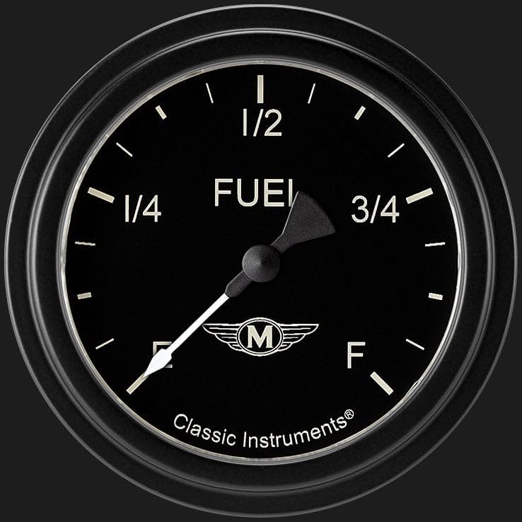 MA309BLF Classic Instruments Moal Bomber 2 5/8" Fuel Pressure Gauge Programmable