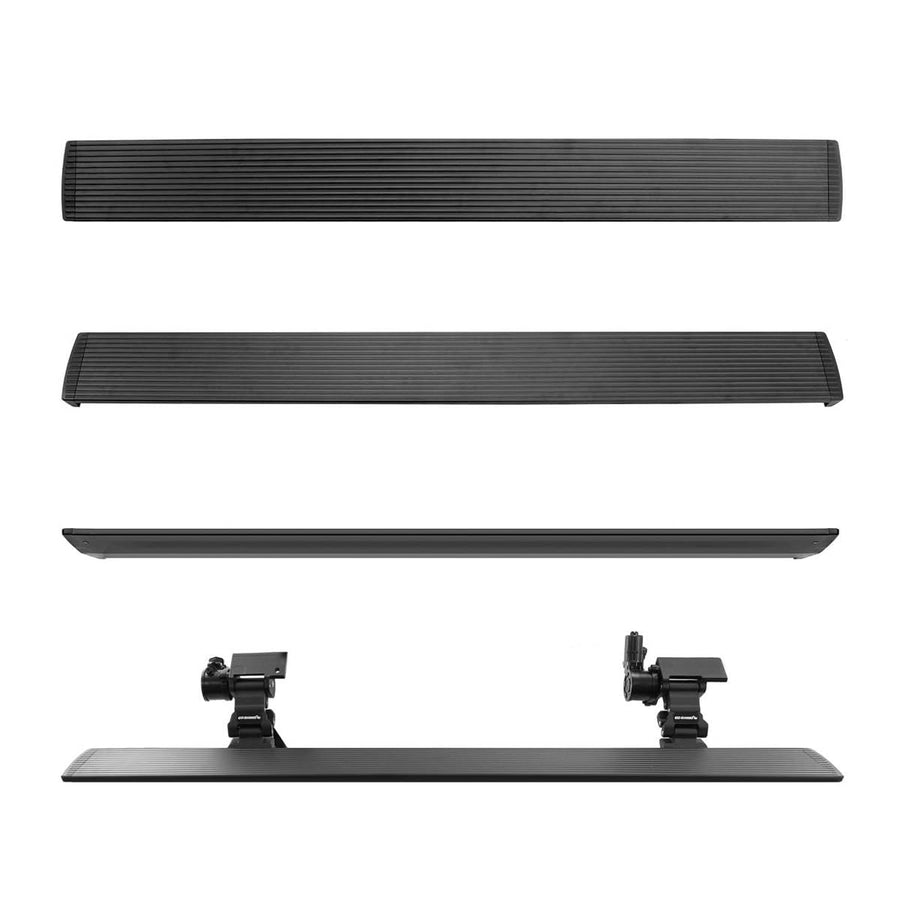Volt Power Running Boards RealTruck for Toyota Tacoma (2024-2025) Double Cab | Aluminum, Textured Black | 20443273PC | Electric Powerstep & Retractable Steps