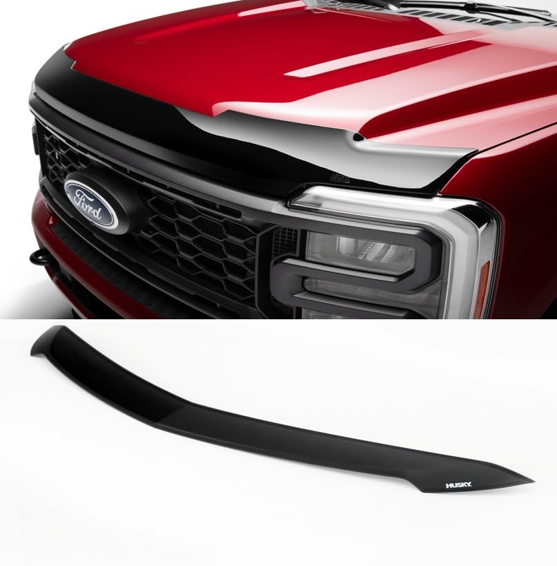 Aeroskin Hood Protector Husky Liners | Fits 2021-2026 Ford F-150 (Tremor); 2024-2026 Ford F-150 (Platinum & King Ranch) | Low Profile Deflector/Bug Shield - 1 pc., Smoke | 2842229