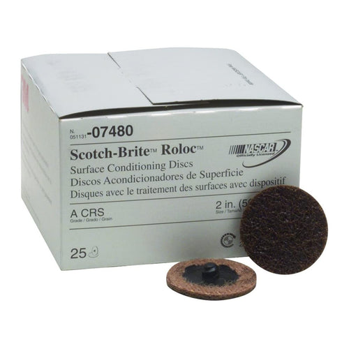 2" Coarse 3M (MMM7480) Scotch Brite(tm) Roloc(tm) Surface Conditioning Discs