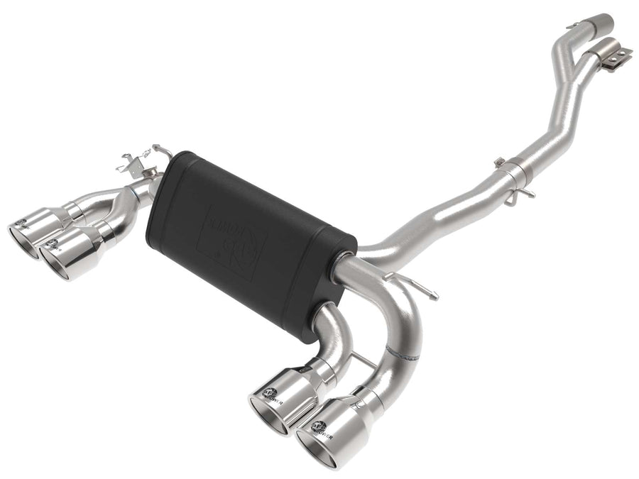 aFe Power 3 to 2-1/2 IN MACH Force-Xp 304 Stainless Steel Cat-Back Exhaust w/Polished Tip Fit BMW M2 Competition (F87) 19-21 L6-3.0L (tt) S55 49-36350-P
