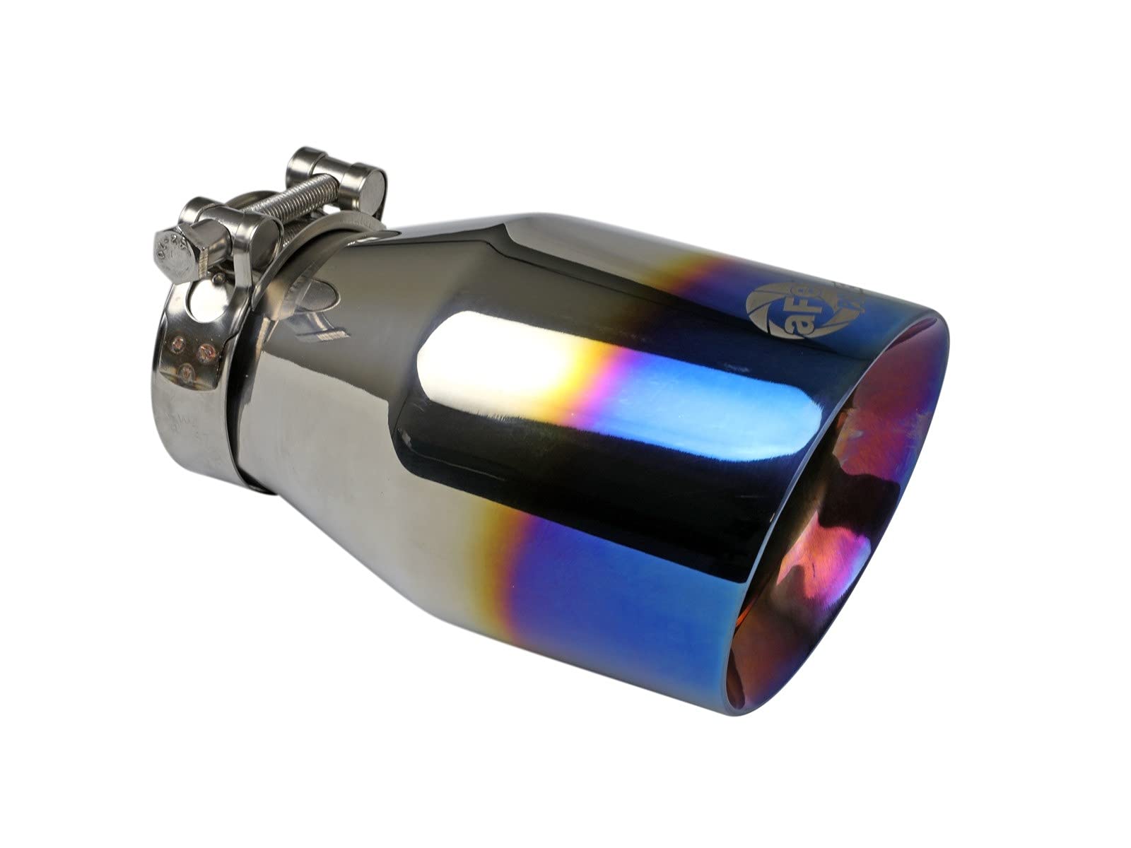 MACH Force-Xp aFe Power 49-36430-L 3 IN to 2-1/2 IN Stainless Steel Cat-Back Exhaust System, Blue Flame Tip, fits Volkswagen Golf R 15-19 L4-2.0L (t)