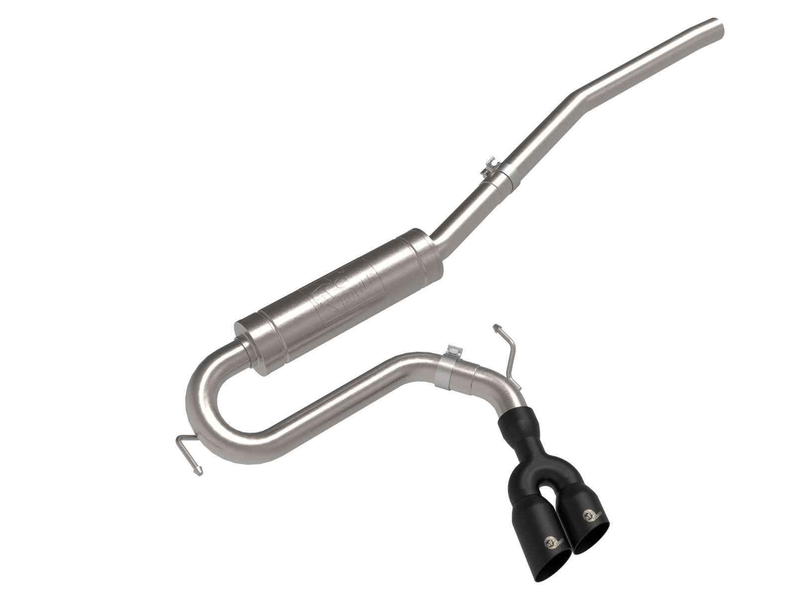 aFe Power 2-1/2 IN Rebel Series 304 Stainless Steel Cat-Back Exhaust System w/Black Tip Fit Ford Maverick 22-23 L4-2.0L (t) 49-33144-B