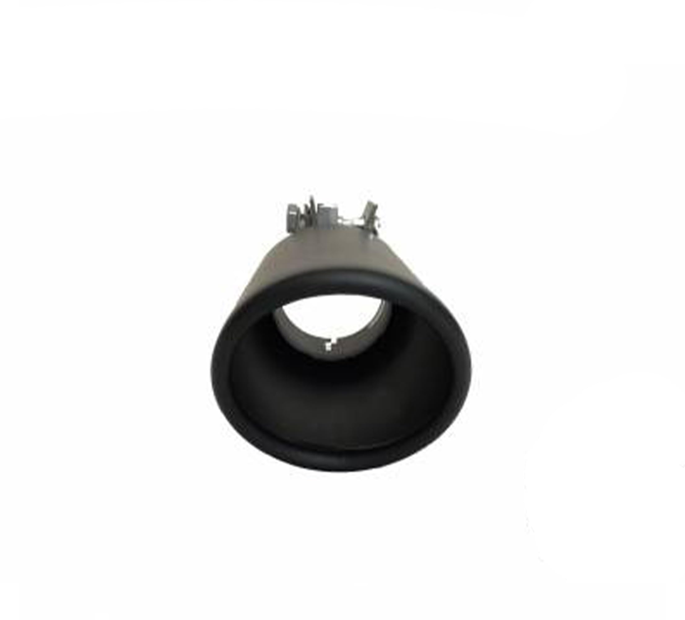 Exhaust Muffler Tip Black Horse, 3" inlet,4" outlet and 10" Length Single Wall Black Compatible with All Cars, Trucks and SUVs-MT-RR01BK