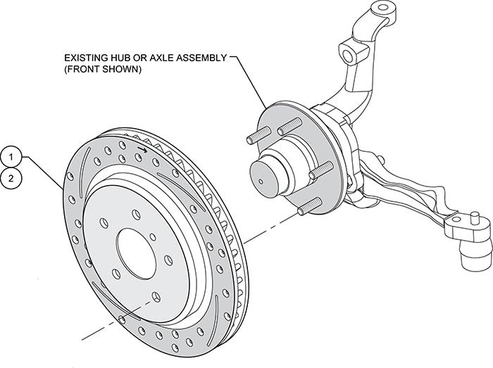 Drilled Rotor Wilwood 14011727D