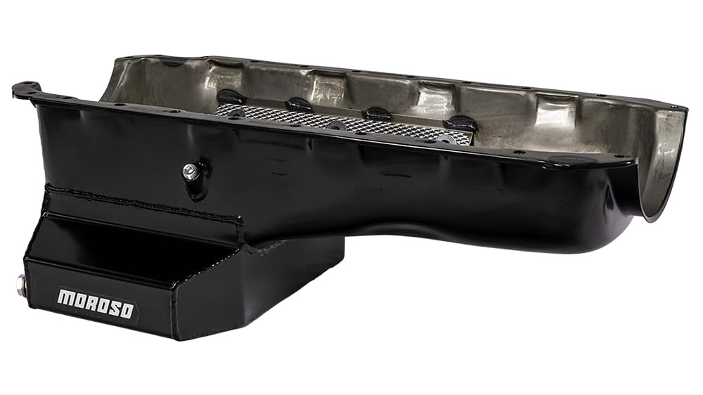 Moroso Steel T-Sump Oil Pan 20420, Fits Big Block Chevy Mark IV Engines in Camaro, Chevelle, Nova and others, Road Race Baffle