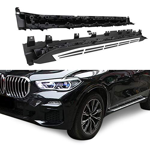 Aluminum Black Horse OEM Replica Running Boards Compatible with 2019-2024 BMW X5