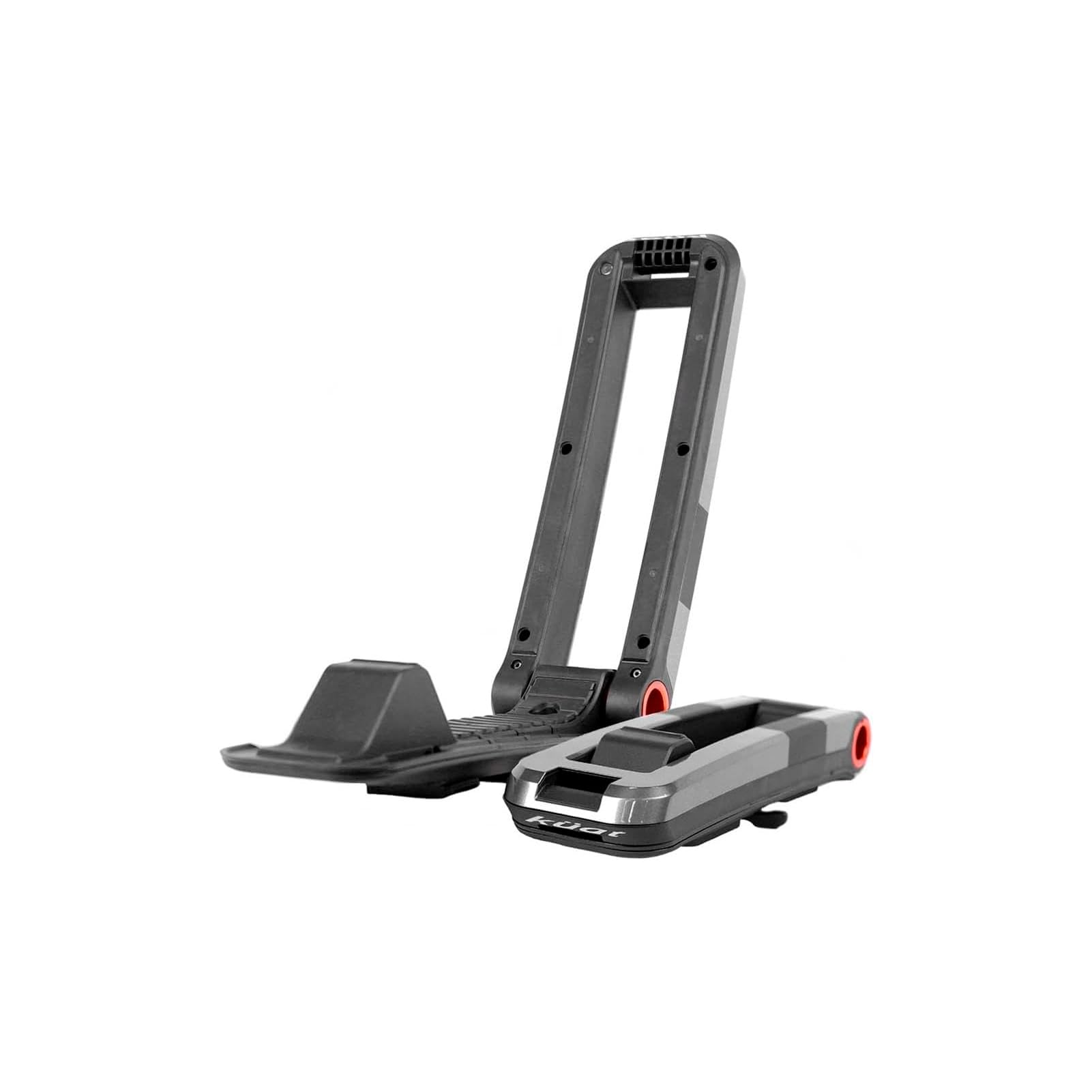 Folding J-Style KUAT Class 4 V2 Kayak Hauling Rack | Durable Rubber-Protected Universal Car SUV Rooftop Crossbar Mounted Boat Transportation System - Gray