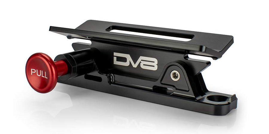 D-FIREX-MNT-DOR | DV8 Offroad | Quick Release Mount for Fire Extinguishers | 2-Piece Proprietary Design | Billet Aluminum Construction | Anodized Finish | Mounts Almost Anywhere