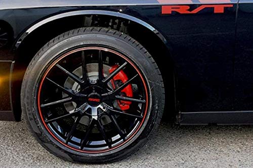 18x8 TR60, Bolt Pattern: 5x100/4.5, Offset: 40, BLACK/RED RING, set of 1