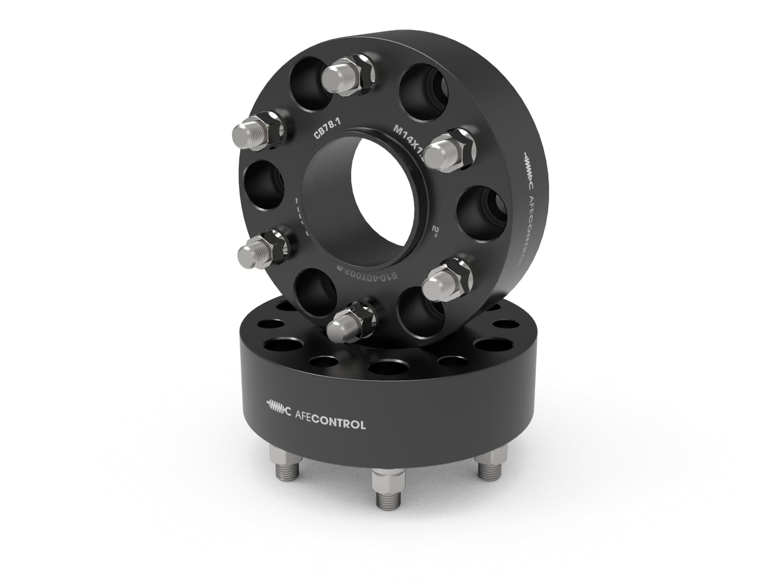 Forged Aluminum Wheel Spacers aFe Control - #610-40T002-B - Chevrolet 1500 19-25 6x5.5mm, CB 78.1mm, 2 in Thickness