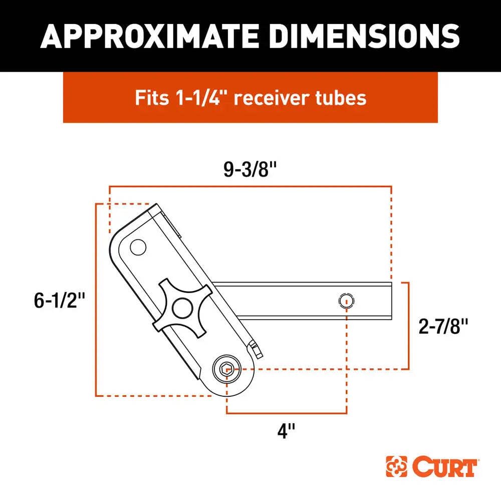 1-1/4" Receiver Shank CURT 18401 ActiveLink