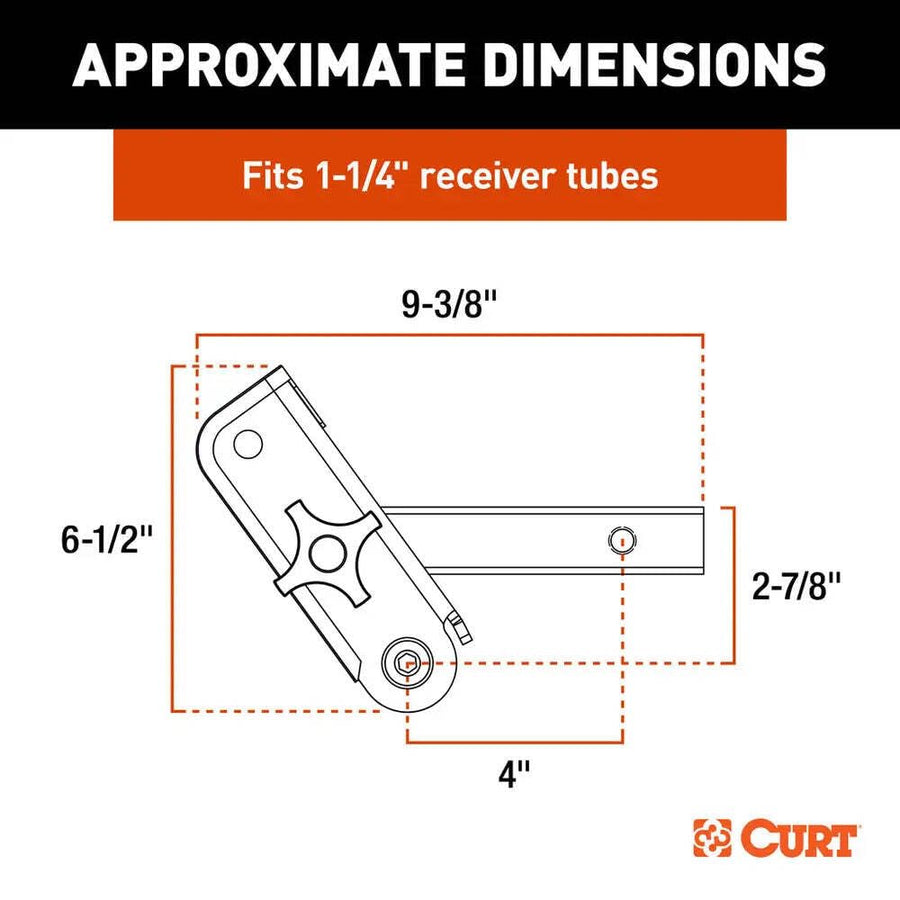 1-1/4" Receiver Shank CURT 18401 ActiveLink