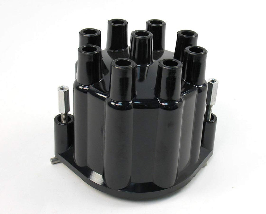 Flame-Thrower Cap for PERTRONIX Marine Billet Distributor 8 Cylinder Engine Black