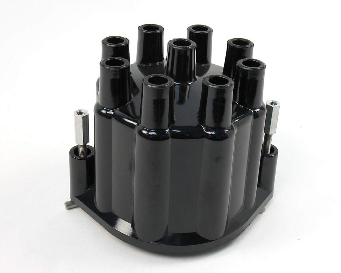 Flame-Thrower Cap for PERTRONIX Marine Billet Distributor 8 Cylinder Engine Black
