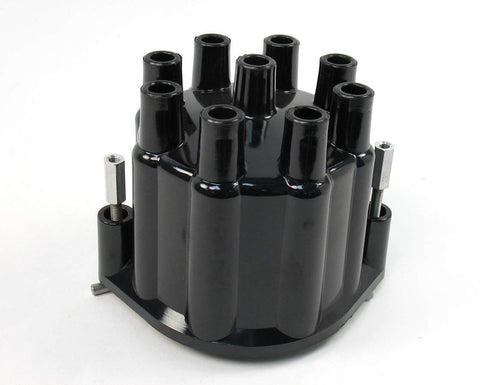 Flame-Thrower Cap for PERTRONIX Marine Billet Distributor 8 Cylinder Engine Black